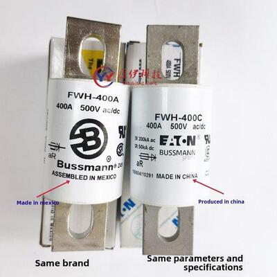Bussmann保险丝 FWH-225A-250A-300A-350A-400A-500A-600A 500V