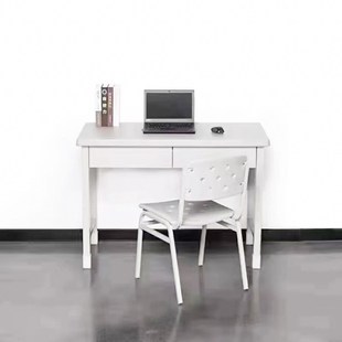 三屉桌学生阅览桌办公桌 电脑学习办公桌子椅子钢制学习桌椅