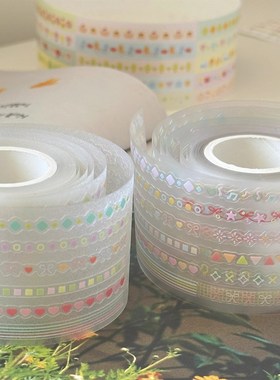 Springforth 8月新品贴纸卷收藏浪漫小花园基础拉条切膜贴纸卷