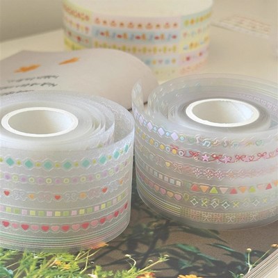 Springforth 8月新品贴纸卷收藏浪漫小花园基础拉条切膜贴纸卷