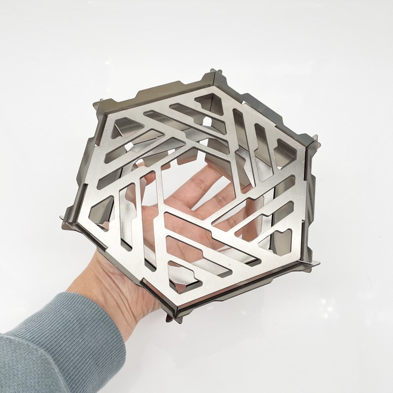 户外炉头卡片式防风罩便携式多功能挡风板不锈钢可拆卸防风锅架