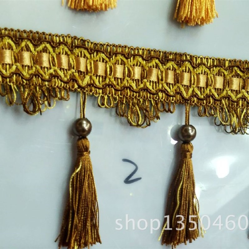 窗帘花边 珍珠吊球 单珍吊球 直吊穗 仿古装配件辅料  流苏装饰品