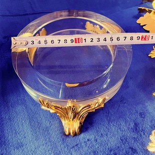 金属包角 大花脚 支撑脚18cm圆烟缸防破损护角电镀金厂家1688优惠