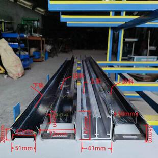 淋浴房型材一字推拉门干湿分离隔断门型材配件玻璃推拉门玻璃隔断