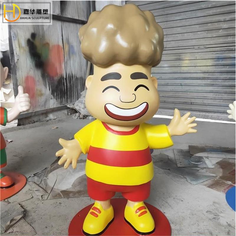 玻璃钢雕塑制作商场景观工艺品户外大型卡通公仔人物泡沫模型摆件