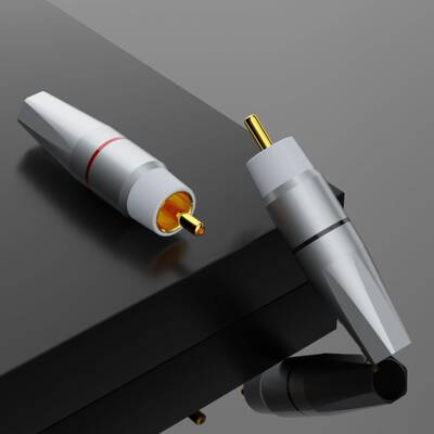 Monosaudio纯紫铜镀金镀铑RCA插头莲花头胆机音响AV视频接线免焊