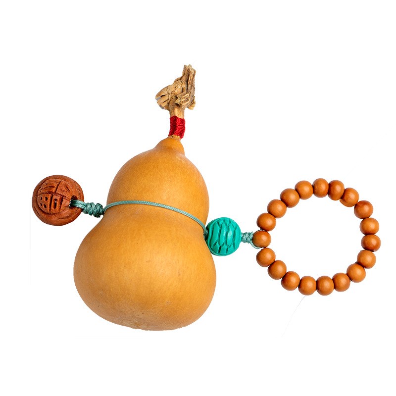 匠人手作天然葫芦桃核手捻手把件创意文玩小葫芦手把玩挂件精品礼