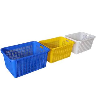 快递运输塑料箱 加厚物流运输周转塑料筐 周转箩蔬菜水果塑料框