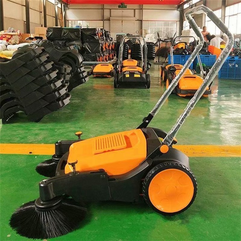 手推机械式扫地机 无动力小区物业清扫地车 车间工厂用滚刷扫地机