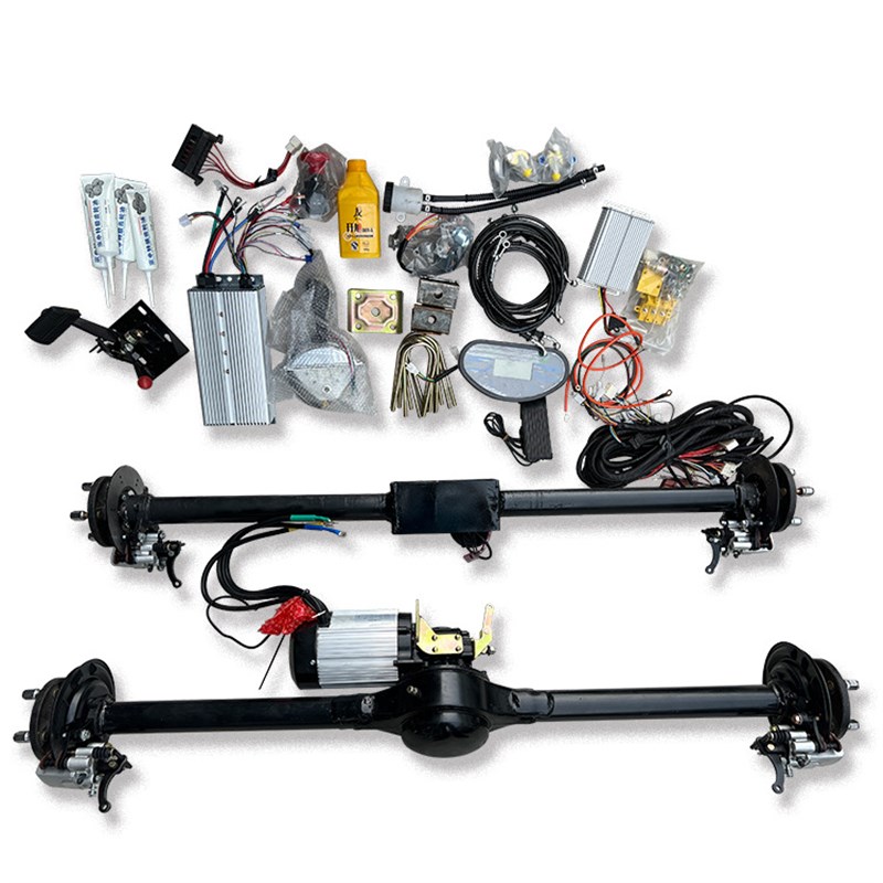 电动轨道车桥 巡检车 前后桥碟刹无动力桥后驱动桥总成 编码器版