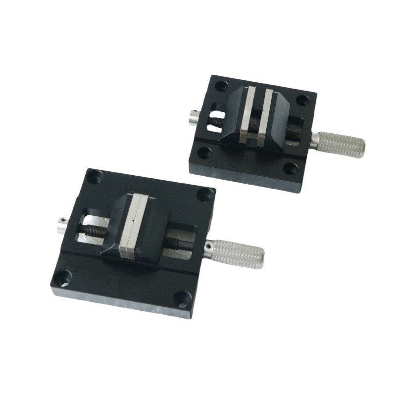 维氏精密平口钳显微硬度计夹具配件XY微移十字工作滑台薄片工装夹