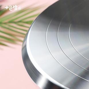 铝合金托盘旋转抹面家用商用裱花转台 蛋糕转盘裱花台烘焙工具套装