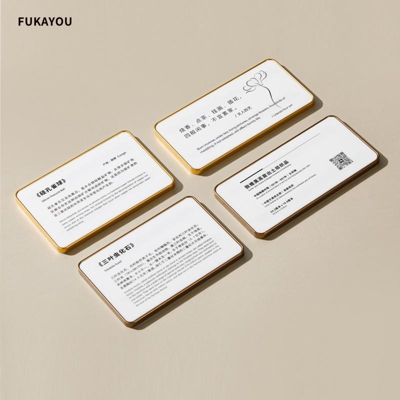 金属铝台卡创意桌面产品介绍商品价格牌台牌广告提示牌简约摆件餐