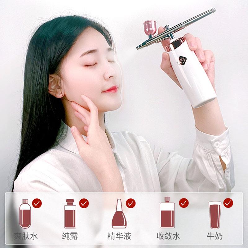 美容院家用AKJ注氧仪喷雾便携面部皮肤补水精华导入高压水氧仪