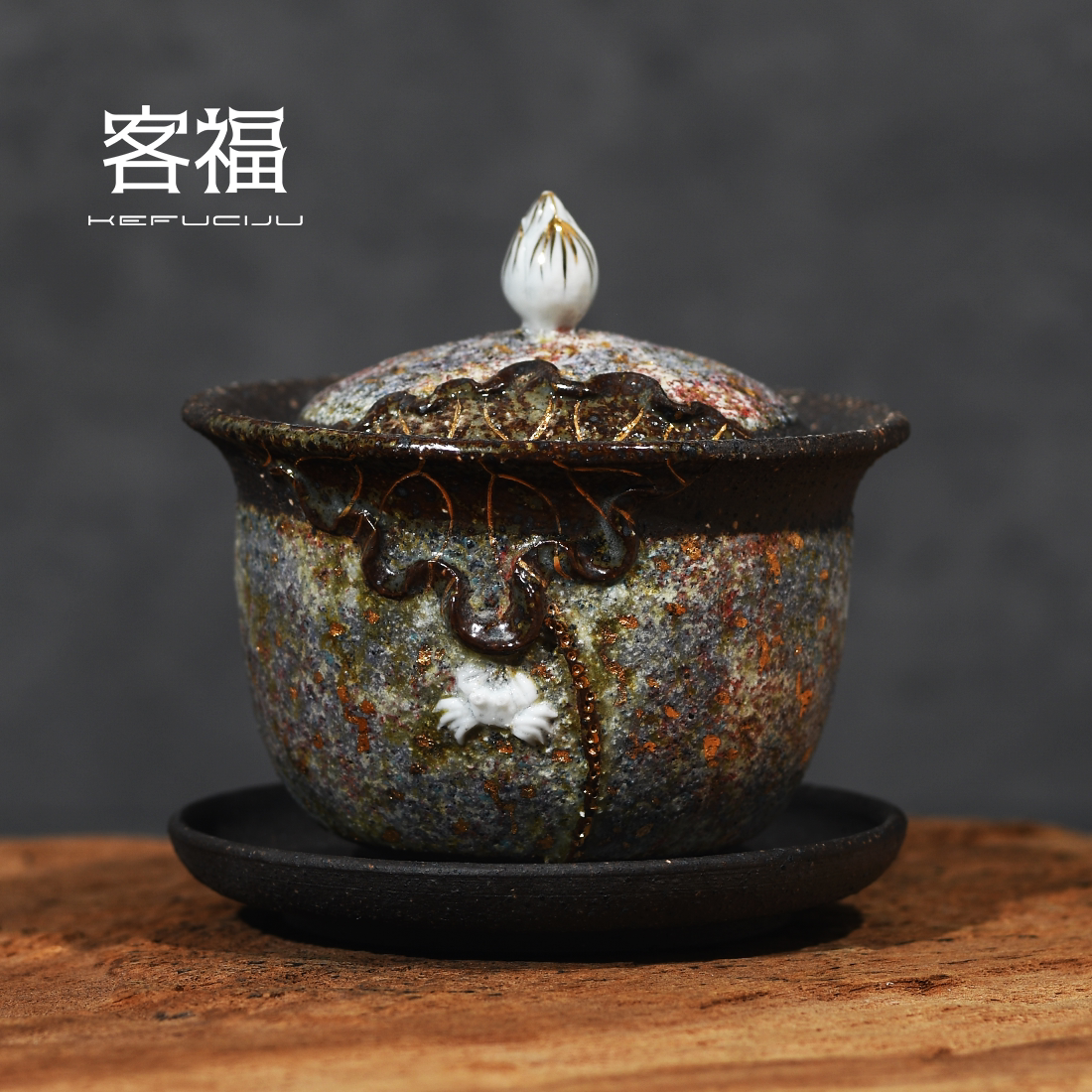 纯手工制作高越岩矿纯手工莲花