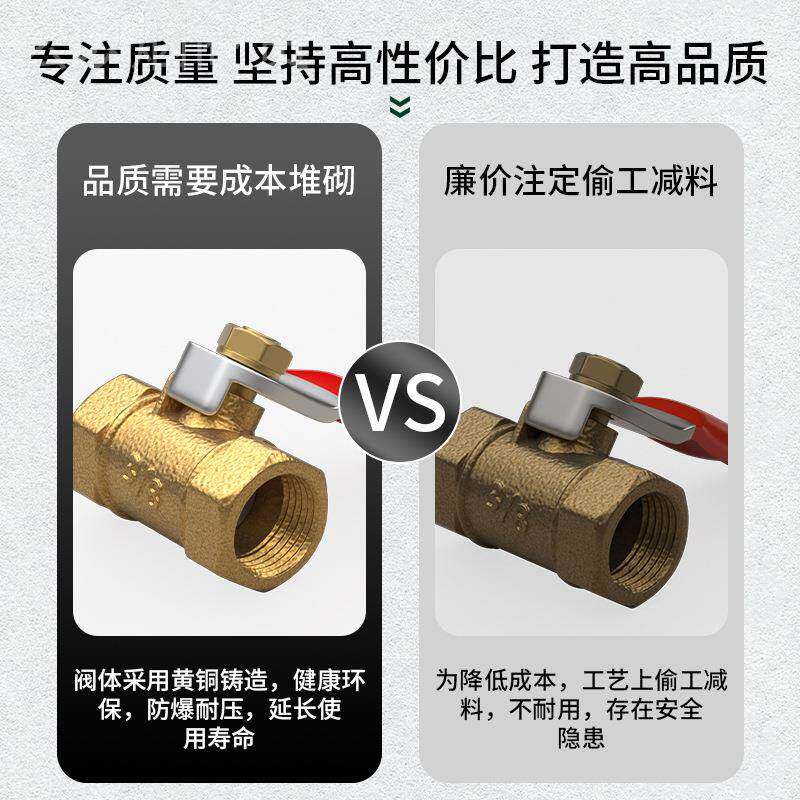 铜/球阀开关内阀外丝水大阀水管直通门3/12ICZ分气动气泵气管配件