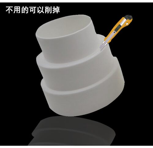 管道外接头变径大小头异型管PVC管同心圆接头110变100变80变径圈