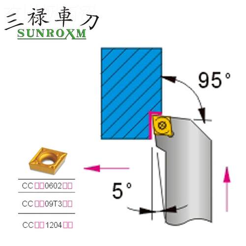 SUNROXM台湾/三禄刀SCCR/L2020K杆0FJI9 SCLLCRL2525M09