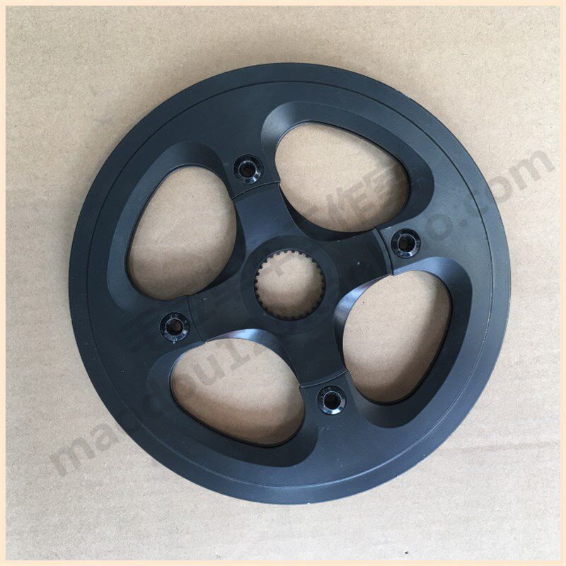 中置驱动助力自行车28键BCD104旅行车38/42/44T单盘钢制齿片牙盘