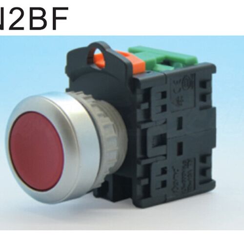 新款天得TN2BF-1A/1B平钮按钮开关自复位型一开一闭22mm