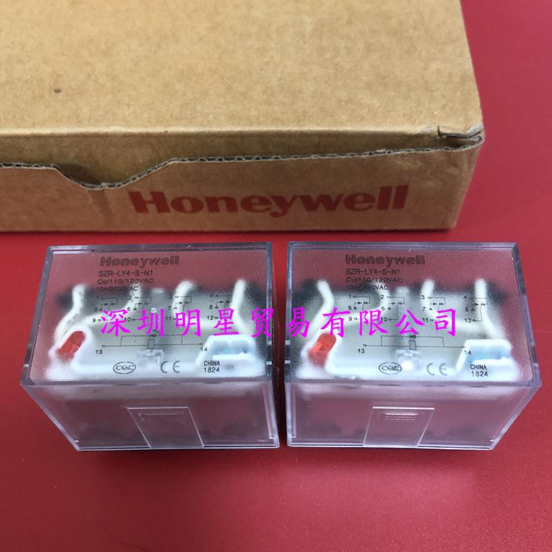 原装正品honeywell霍尼韦尔中间继电器SZR-LY4-S-N1假一罚十
