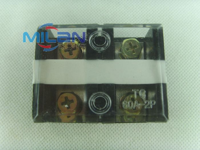 TC-602 固定式大电流接线端子 接线柱 接线板 连接器 60A 2P 铜件