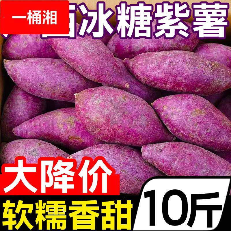 广西沙地糖心紫薯10斤板栗小红薯蜜薯新鲜农家自种烟薯超甜一点红