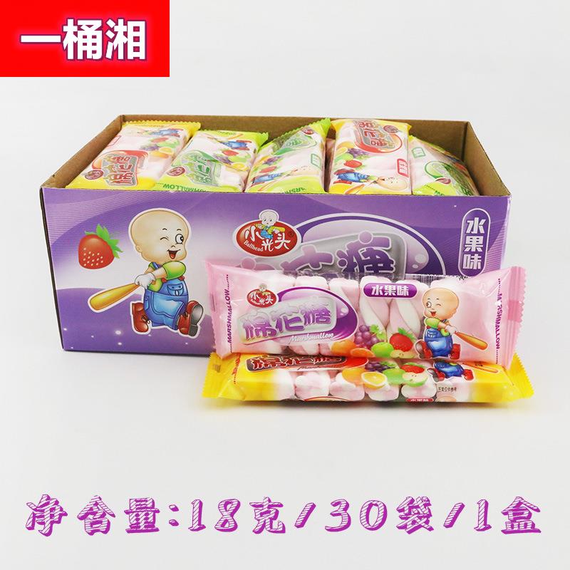 小光头棉花糖水果味扭结软糖儿童奖励零食整盒包邮