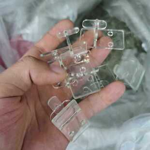 瓷砖展示架挂钩 冲孔条挂钩冲孔管冲孔板中钩 透明水晶墙砖挂钩