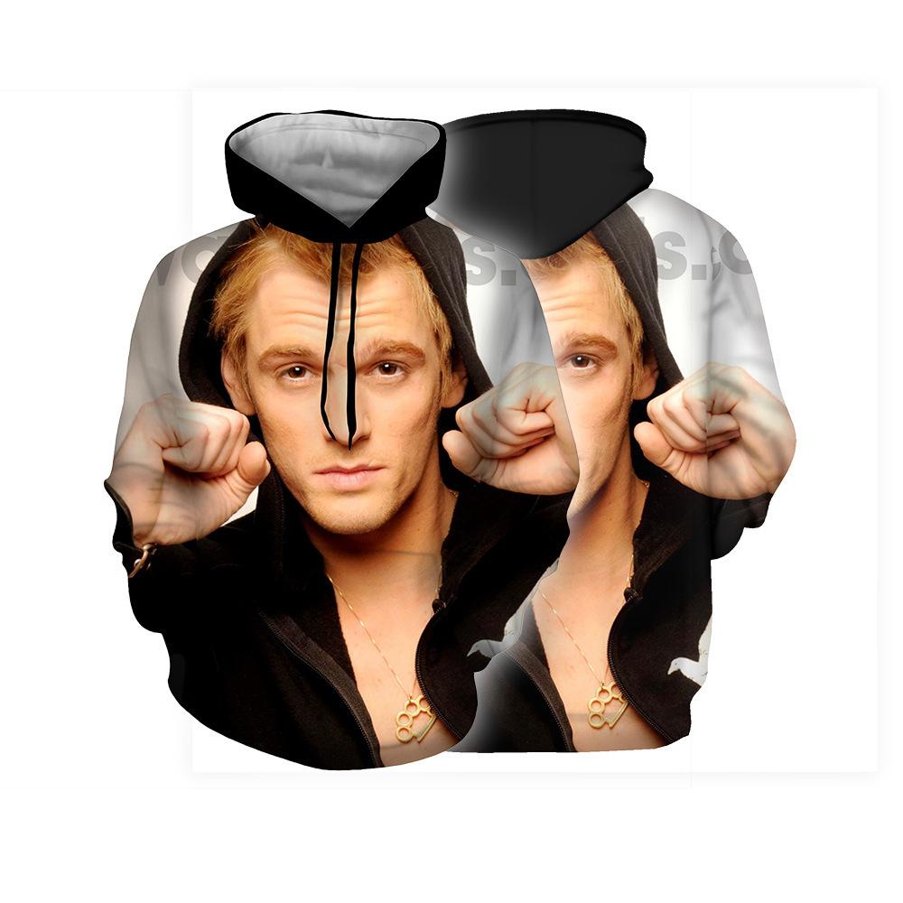 纪念款名歌手 亚伦特 bt boy 3d数码印花连帽卫衣直销