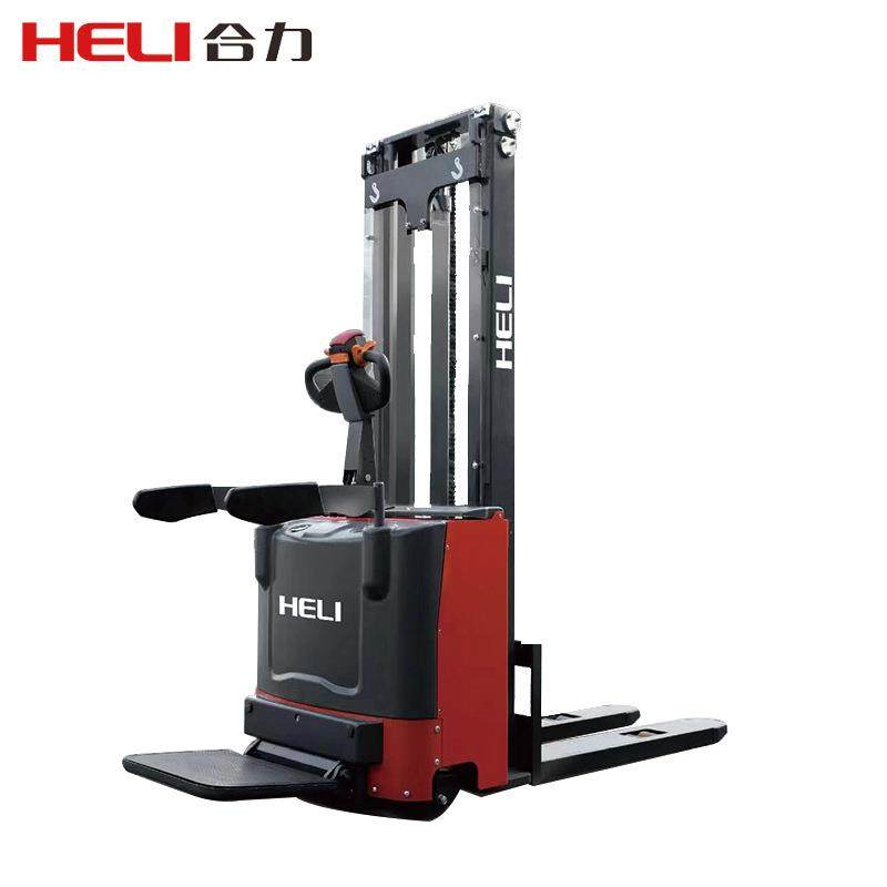 叉车站驾式堆高车全电动1.5吨2吨堆高机电动叉车电动升降叉车