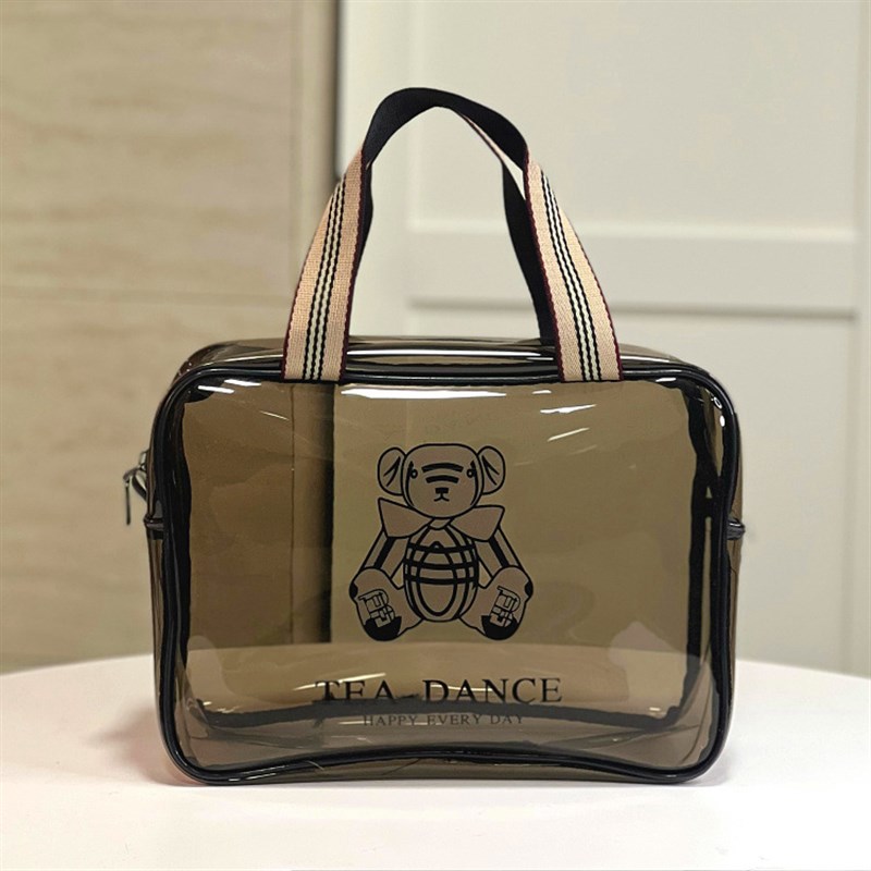 网红手提化妆包女防水透明洗漱包化妆品收纳袋子便携大容量洗澡包