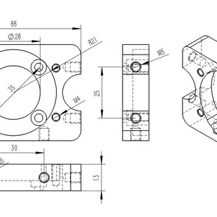 Robomaster独立悬挂电机座电机安装 座M3508M2006RM36底盘轮组模块