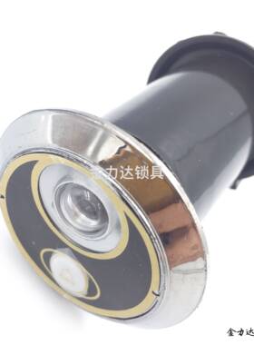 防盗门猫眼门铃一体35管径猫眼带门铃通用型高清塑料工程猫眼门镜