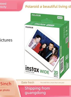 宝丽来照片纸广角300宽格式照片纸5英寸白色边缘照片纸Instax广角