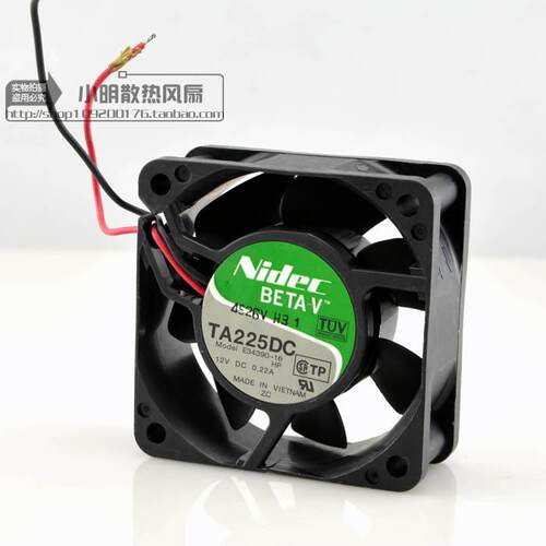 原装正品Nidec TA225DC E34390-16 6025 12V 0.22A 2线散热风扇