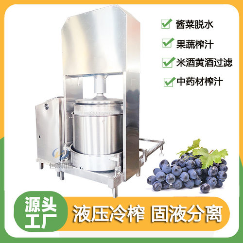 供应果蔬酵素榨汁机 石榴籽液压式压榨机 草莓樱桃液压压榨机