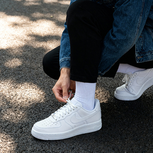NIKE AIR FORCE 1 AF1耐克纯白空军一号低帮板鞋男女CW2288-111