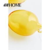 HOME家居用品装 饰品玻璃蛋形节日气氛带细密绸带摆件0837284