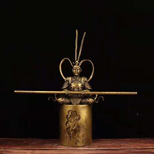 齐天大圣孙悟空纯铜摆件斗战 胜佛静思工艺礼品摆饰办公室桌面玄