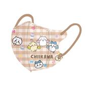 可爱卡通3D一次性儿童口罩4 11岁独立包装 chiikawa透气防护面罩