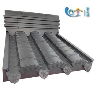 铝合金小青瓦 铝镁锰古建筑彷古瓦 屋顶别墅徽派屋面古风金属瓦片