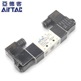 420一08双电控双头控制DC24V 320 AC220V 120 亚德客电磁阀4V220