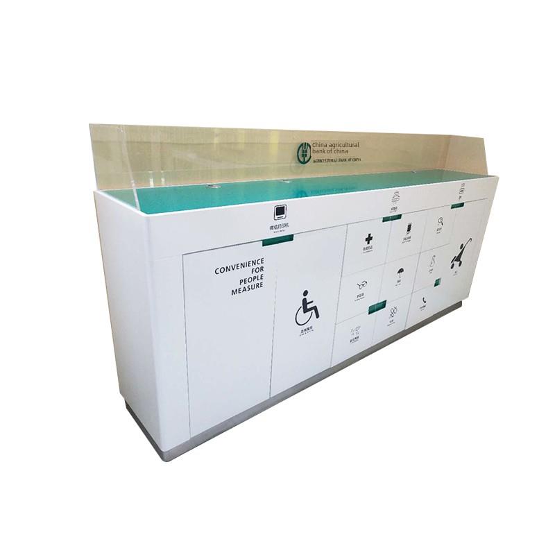 彩绘银行便民服务台农业银行便民服务台办公家具彩绘便民柜