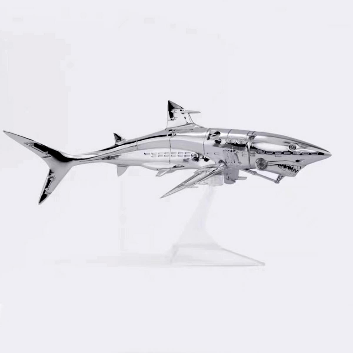 空山基机械鲨鱼/恐龙 电镀潮流艺术品潮玩摆件桌面装饰品手办送礼
