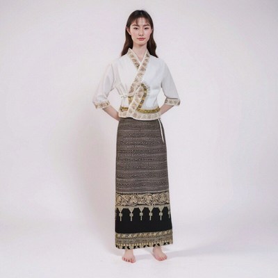 云南旅游穿搭西双版纳傣族服装女泼水节影楼茶楼服精选民族服装