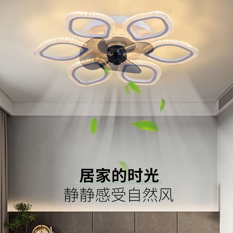现代简约吸顶灯风扇灯 风扇灯卧室灯风扇灯中山工厂餐厅风扇灯