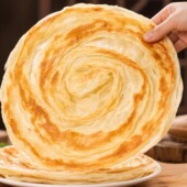 惠发手抓饼30片桶装 手抓饼面饼皮原味家庭早餐半成品手抓饼商用