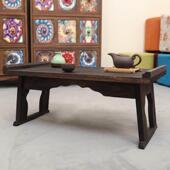 可折叠飘窗桌国学桌古风桌子拍摄道具桌矮桌地台桌实木榻榻米茶几