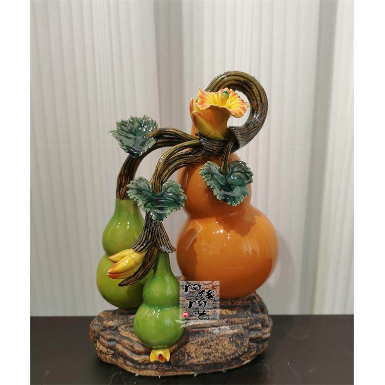 陶瓷工艺品 石湾公仔 小型葫芦摆件 福临门,家居饰品,桌面摆件,淘宝优惠券,粉丝福利购,淘宝优惠卷